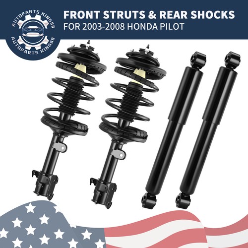 4PCS Front Struts & Rear Shocks Absorbers For 03-08 Honda Pilot 01