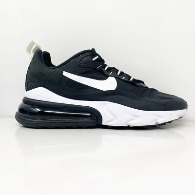 

Nike Mens Air Max 270 React AO4971-004 Черная повседневная обувь Кроссовки Размер 9, Черный, Air Max 270 React