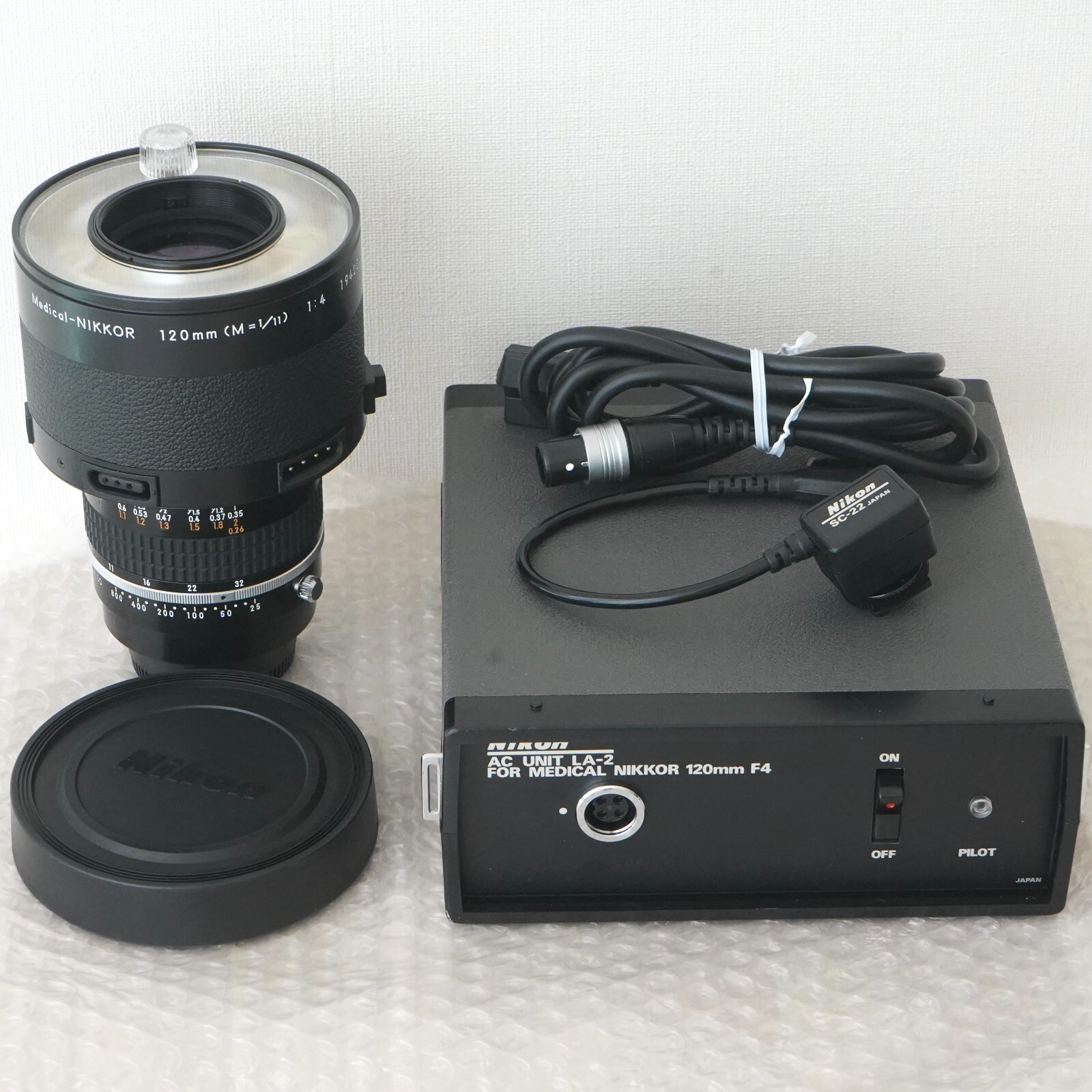 Near MINT Nikon Medical Nikkor 120mm F/4 Lens w/ AC Unit LA Near MINT Nikon Medical Nikkor 120mm F/4 Lens w/ AC Unit LA
