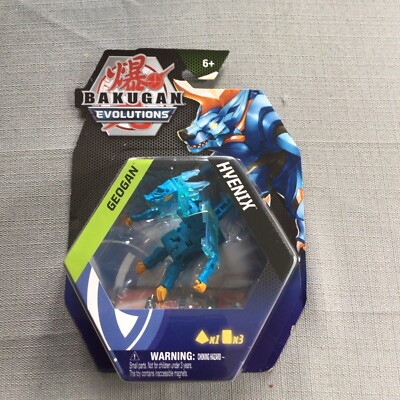 Bakugan Evolutions Geogan Hyenix Collectible Action Figure with Trading Cards