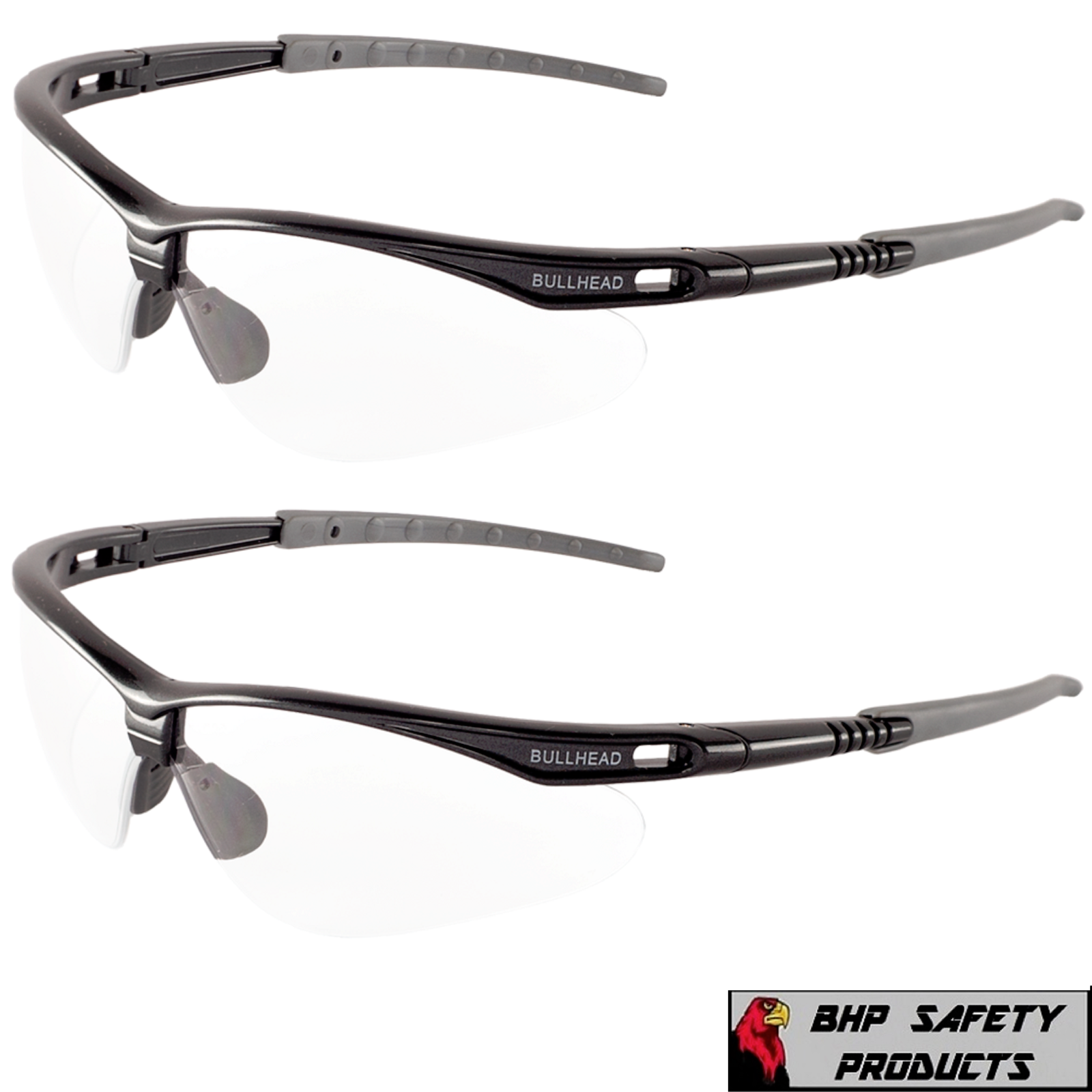 TACTICAL SHOOTING SAFETY GLASSES TARGET GUN FIRING RANGE EYE PROTECTION (2 PAIR)
