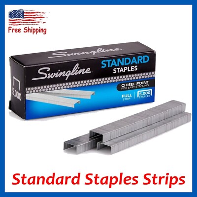 1 Box Swingline Staples Standard 1/4 inches Length 210/Strip 5000/Box - 1 Box -