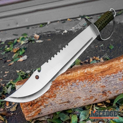 19.5" FULL TANG MACHETE FIXED BLADE EMERGENCY TACTICAL SURVIVAL CHOPPING SWORD