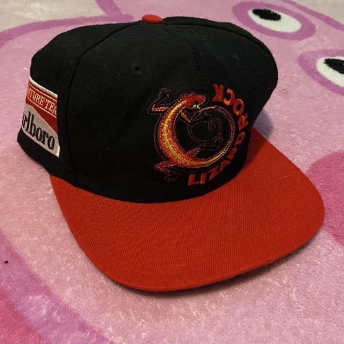 marlboroキャップ 90s LIZARD ROC Vintage Marlboro Adventure Team Lizard Rock Hat Cap Black