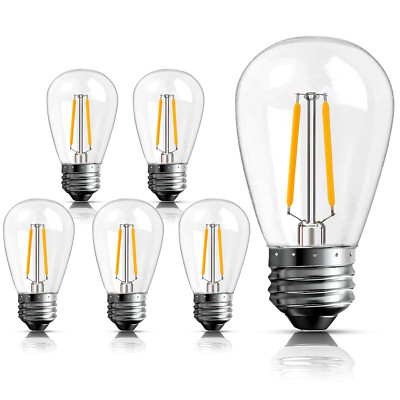 LED Bulbs E26 2W S14LED Outdoor Edison Bulbs for String Light Replacement BRIMAX