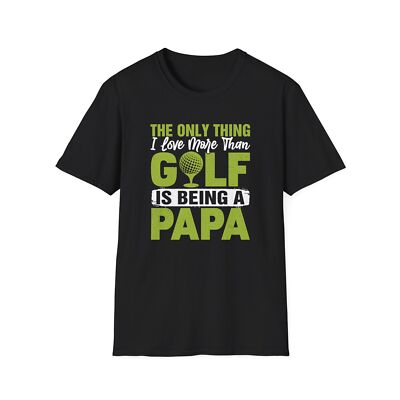 Papa T-shirt, Fathers Day Golfing Shirt, Dad Golf Gifts, Fat