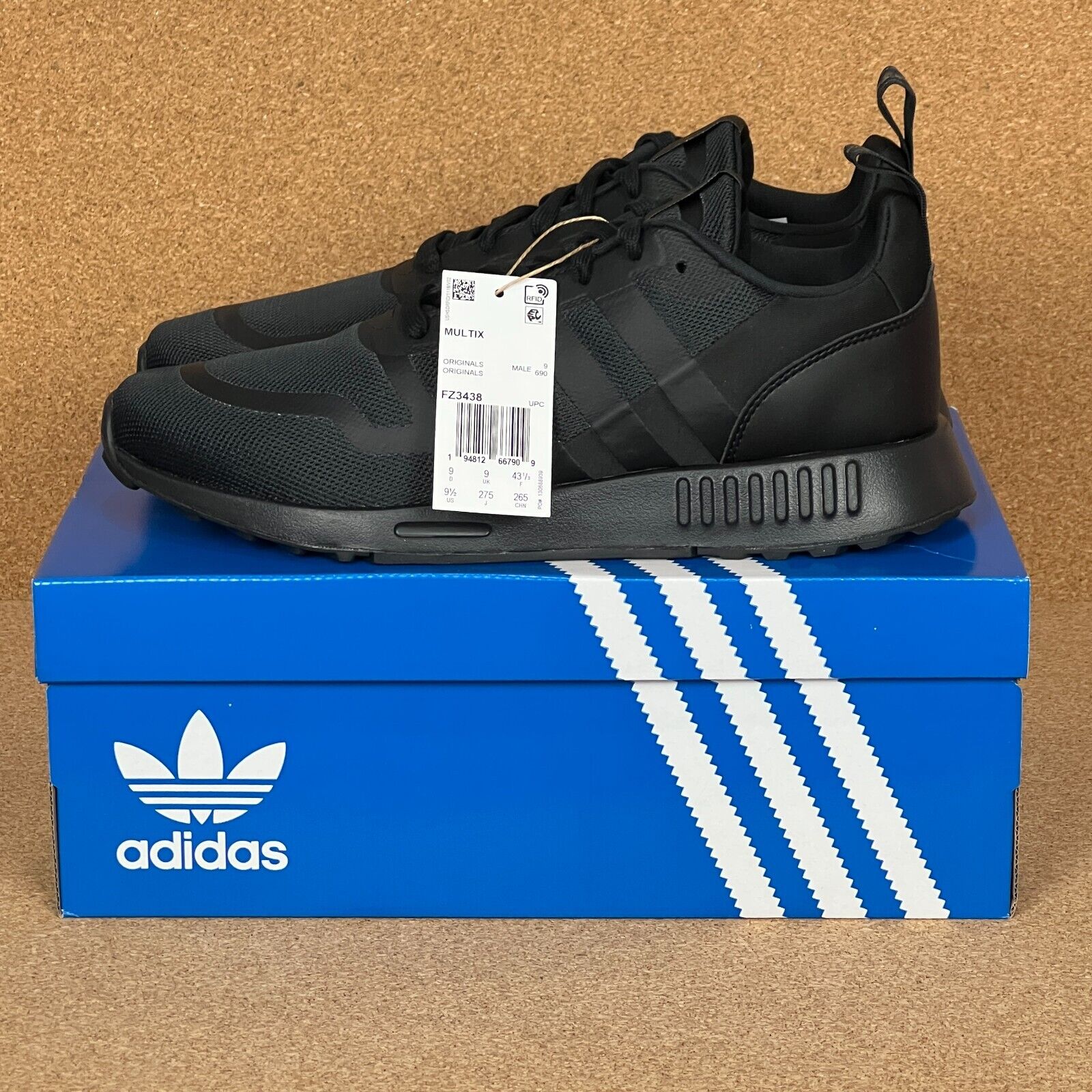 Adidas Originals Multix Shoes Men's Size 10 Core Black Adidas Originals Multix Shoes Men's Size 10 Core Black