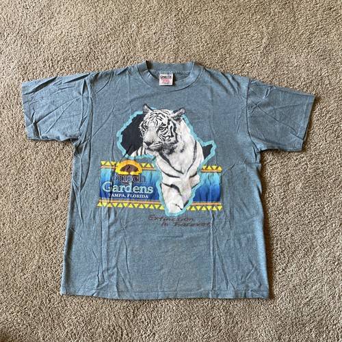 Vintage 90's Busch Gardens Tampa Florida Tiger Africa L