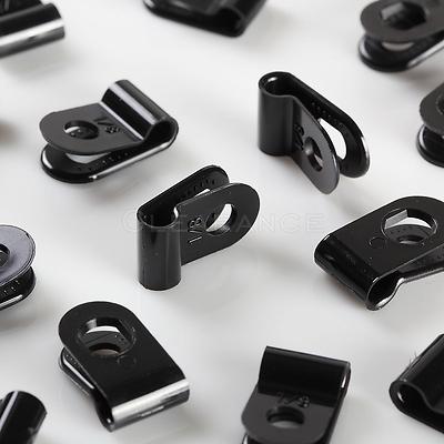 100 PACK 1/8'' CABLE CLAMPS BLACK UV RESISTANT HOSE WIRE ELECTRICAL CC125