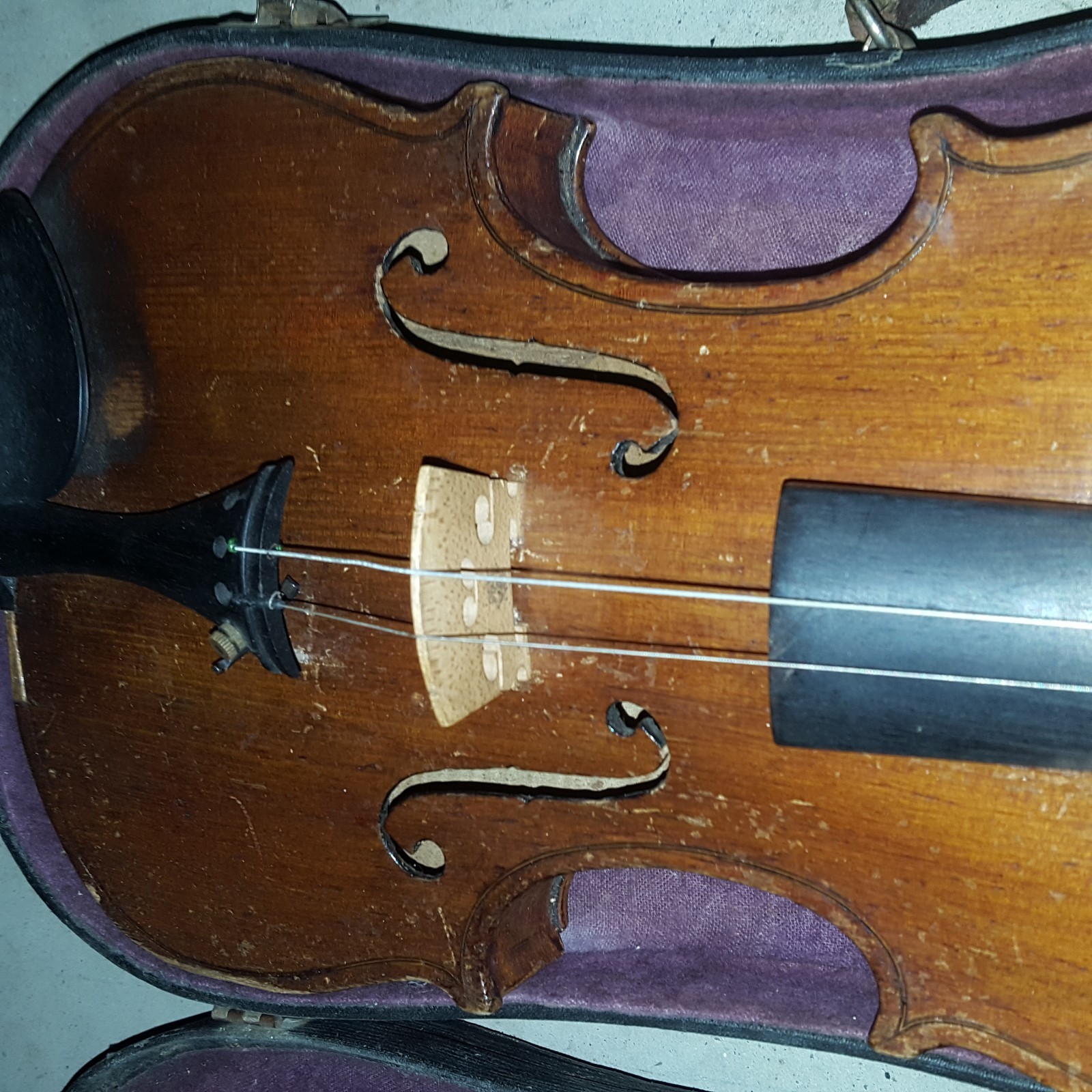 Vintage Violin Antique with Case and Bow