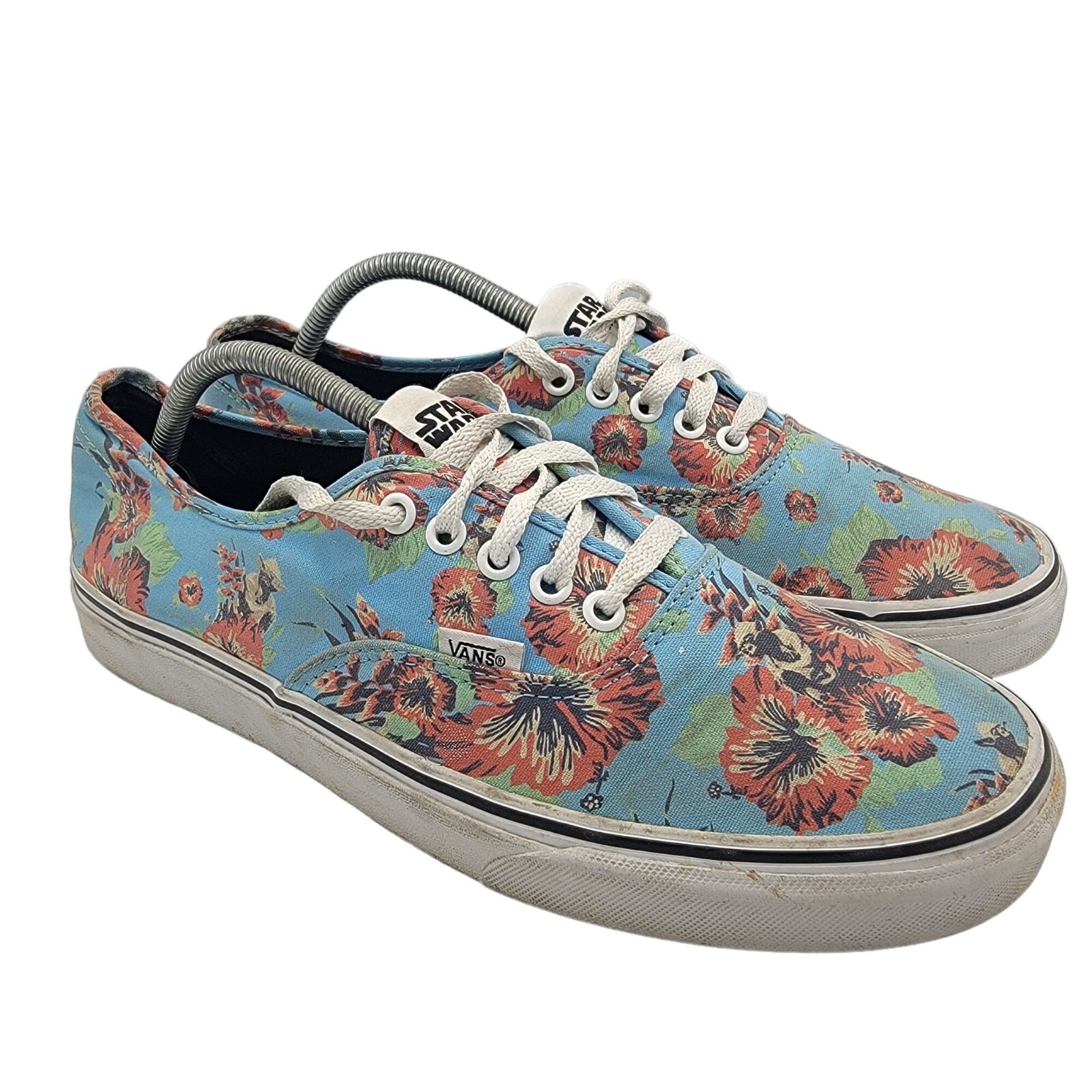 Vans x Star Wars Mens Size 11 Blue Yoda Aloha Floral Sneaker