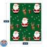 YeeJu Christmas Throw Blanket Kids Small Green Christmas Santa Blanket for Girls Boys Child Baby Bed Soft Lightweight Fuzzy Plush Fleece Blankets and Throws Xmas Winter Holiday Blanket 40x50