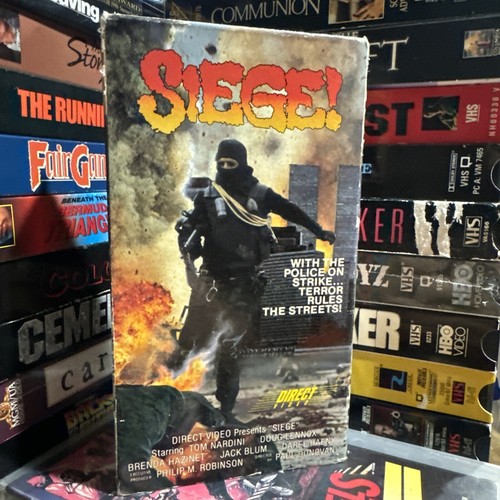 Siege! VHS Rare Crime Drama, 1983 (AKA Self Defense) Direct