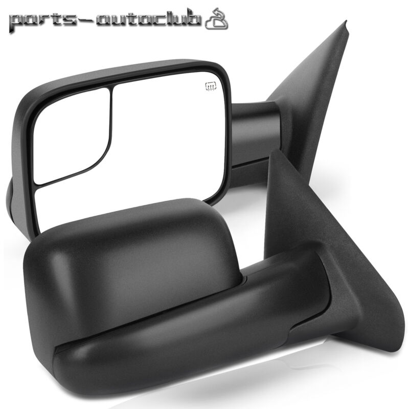 Power Heated Towing Mirrors Pair Set For 2002-09 Dodge Ram 1500 2500 3500 Lh&rh