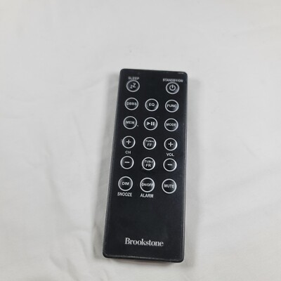 Brookstone iDesign Stack 649210 AM/FM Clock Radio GENUINE Remote Control