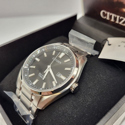 Pre-owned Citizen Eco-drive Titanium Mens Watch 43mm 10atm