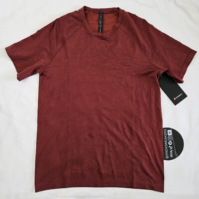Lululemon Metal Vent Tech Short Sleeve TRAO/RDMR Terra Orange Red Men's Size XL