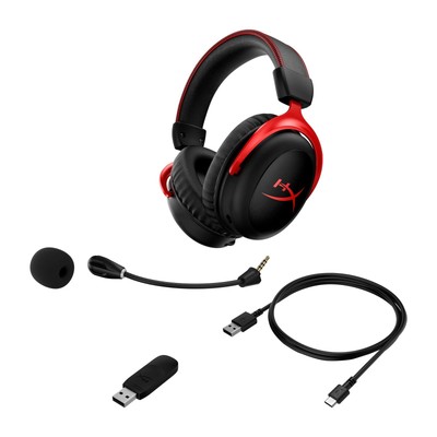 HyperX Cloud II Wireless -Gaming Headset for PC, PS5, PS4, Long Lasting Battery