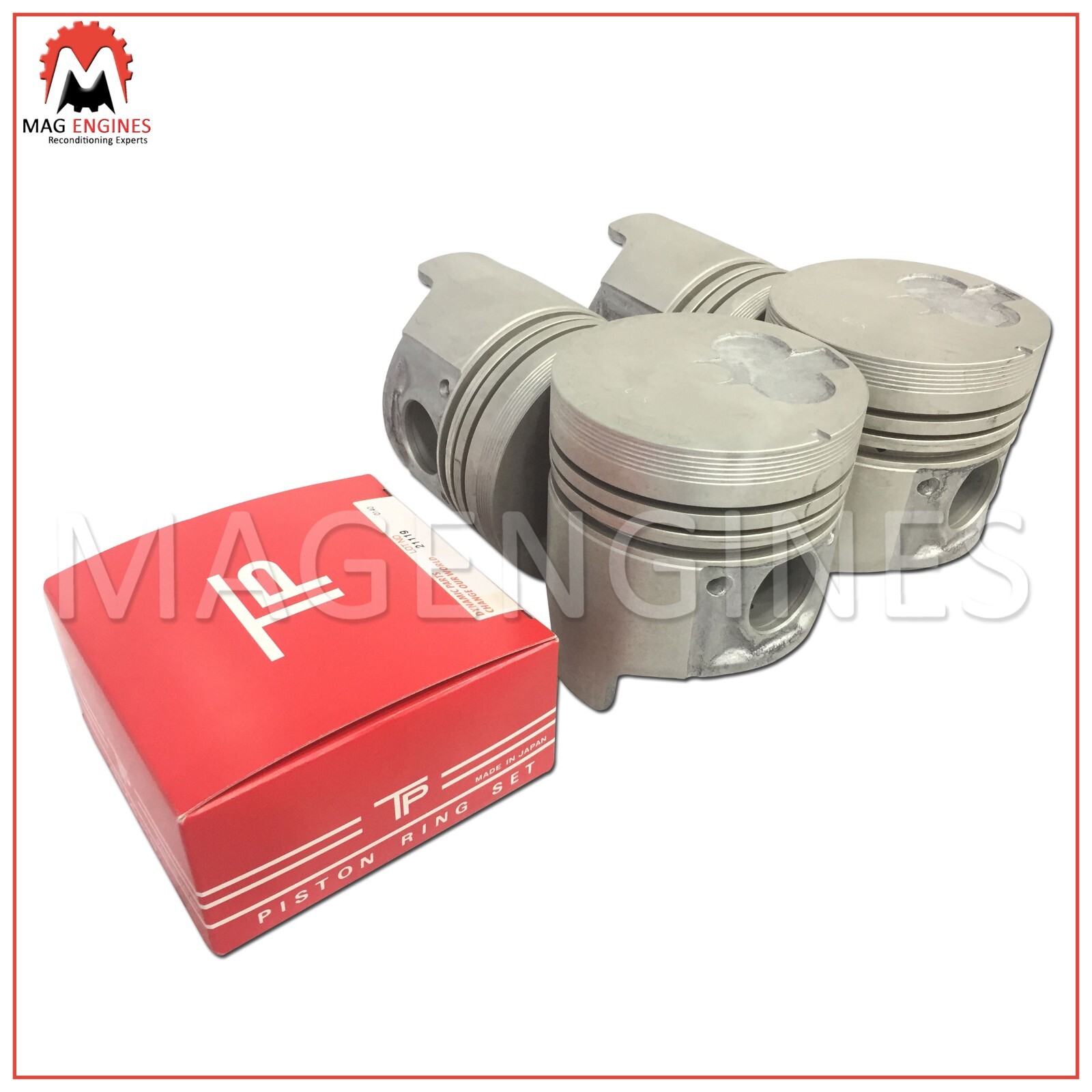 りん2 Pistons w/ Rings fit 02-06 Nissan Altima Sentra 2.5L QR25DE