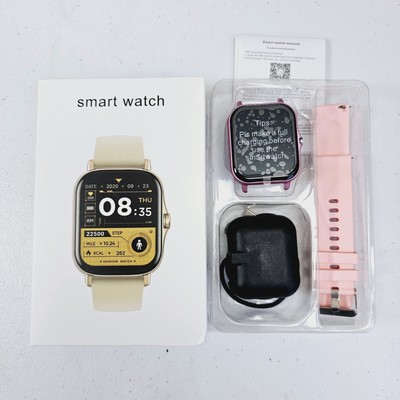 Smart Watch Pink Wireless Calling/Dialing Multiple Sports Modes IPhone Android