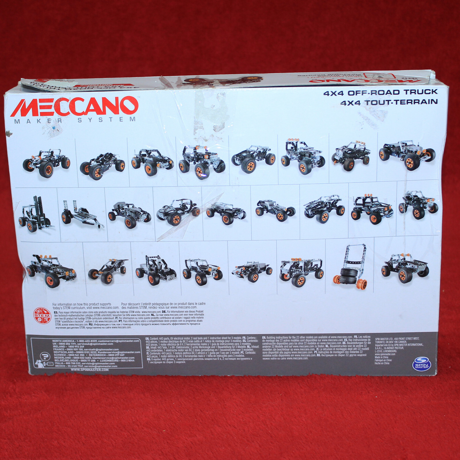 Meccano Maker System 4x4 Off Road Truck Terrain Jeep Real Metal 25 Models 16212