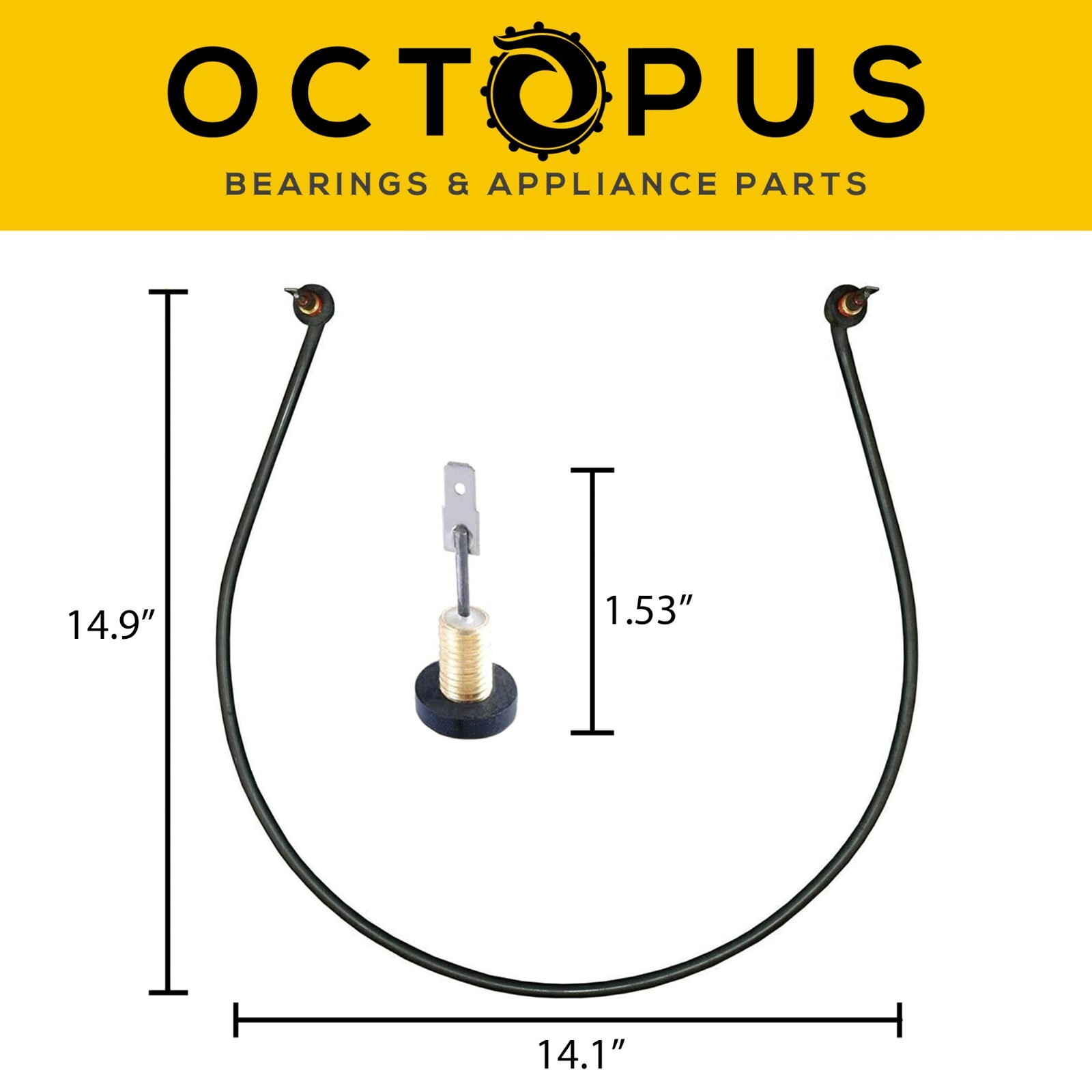 W10518394 Whirlpool Dishwasher Heating Element AP5690151, W10134009, PS8260087