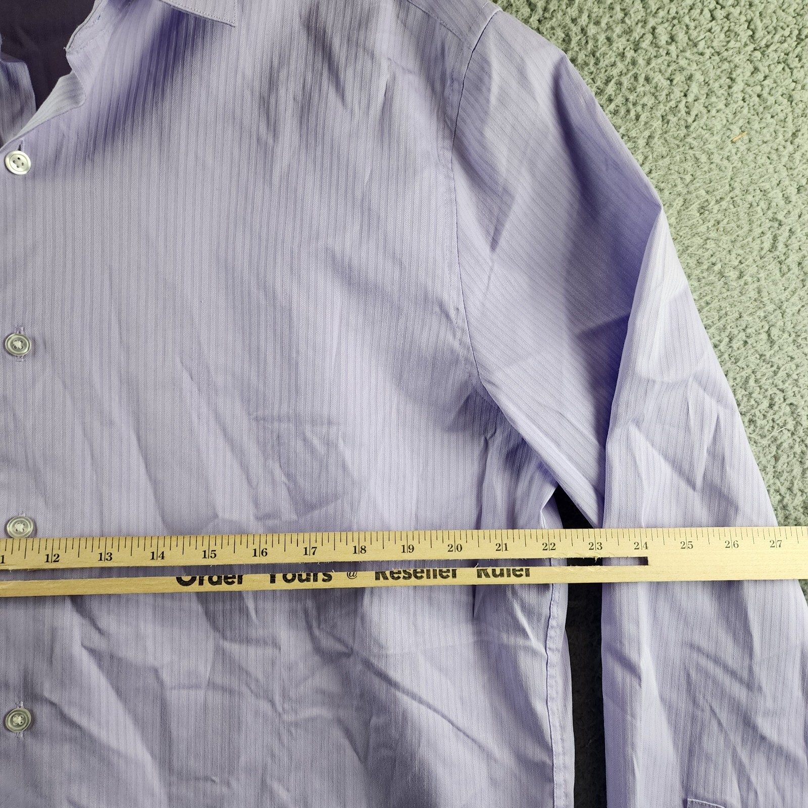 Kenneth Cole Reaction Techni-Cole Slim Fit Flex Dress Shirt Men's XL 36/37 17 - Picture 8 of 14