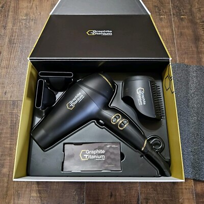 BaBylissPRO Graphite Titanium Ionic Hair Dryer New