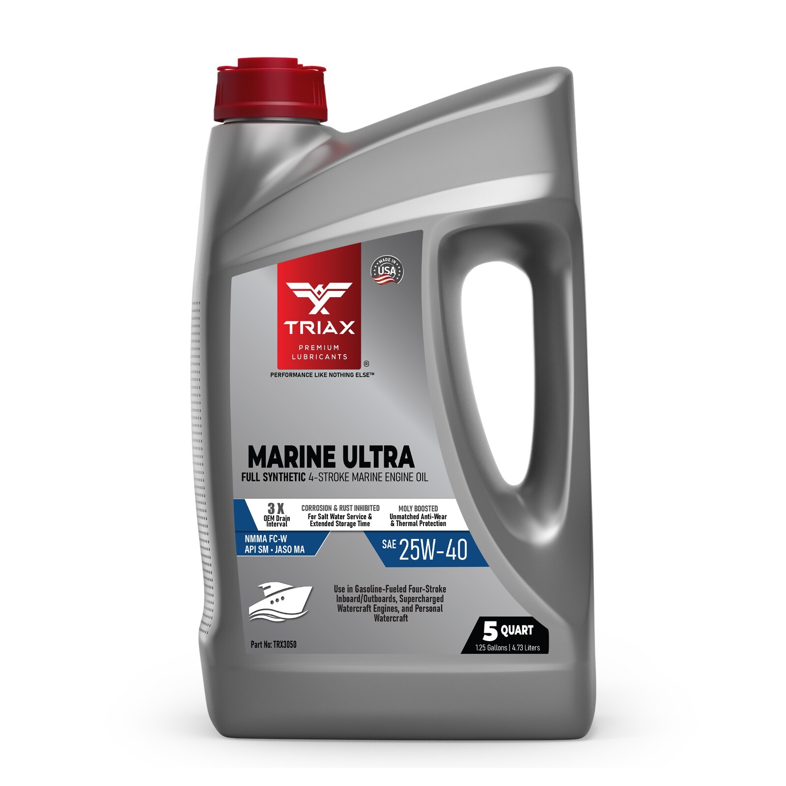 TRIAX Marine Ultra 25W-40 4-Stroke Full Synthetic Engine Oil