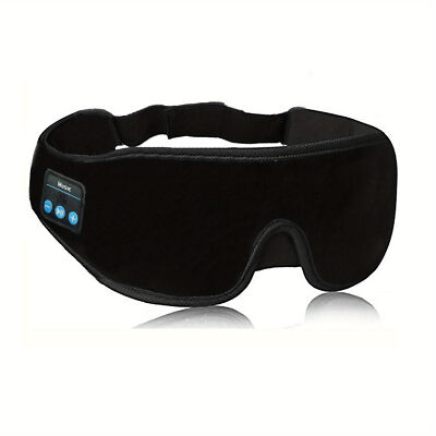 Wireless Bluetooth Sleeping Eye Mask Headphone Sleep Travel Music Eye Cover 3D