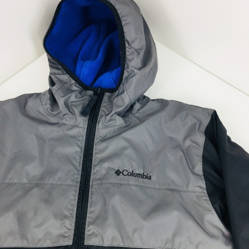 COLUMBIA Youth Sz 14/16 Omni-Shield Waterproof Jacket Hooded Fleece Lined    JT