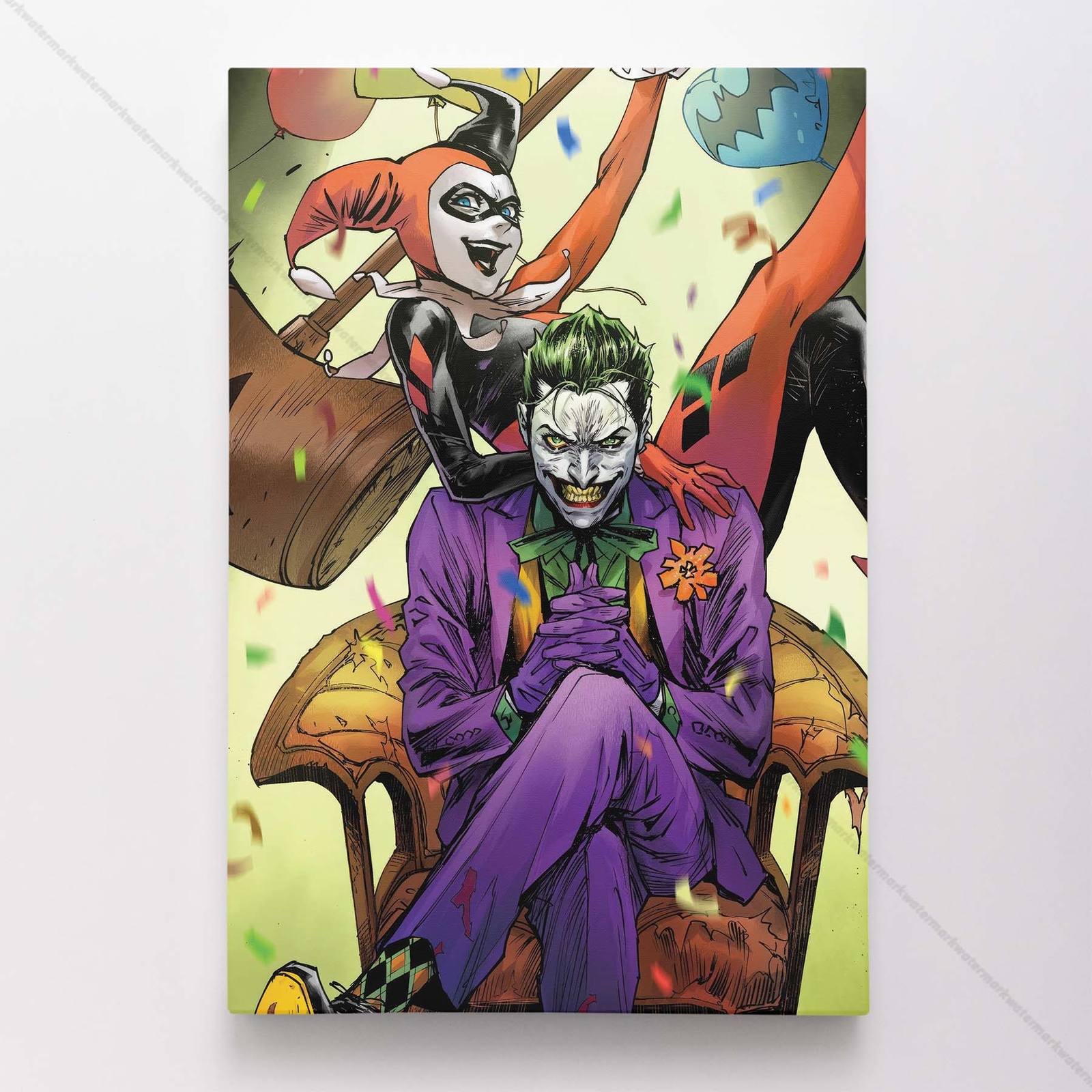Joker Poster Canvas DC Comic Book Cover Art Print #29809