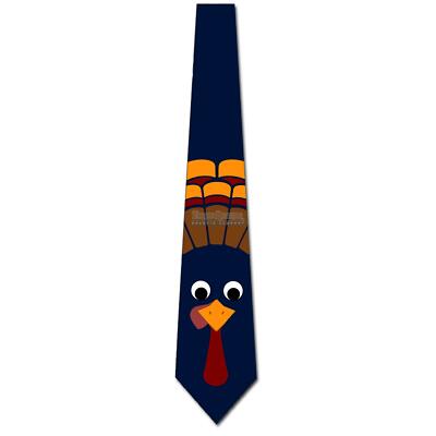 Turkey Ties Men's Thanksgiving Tie Holiday Neck Tie