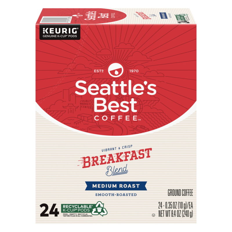 Seattle's Best Coffee SEA-12407882 Coffee,sbc,brkfstblnd,kcup (sea12407882)