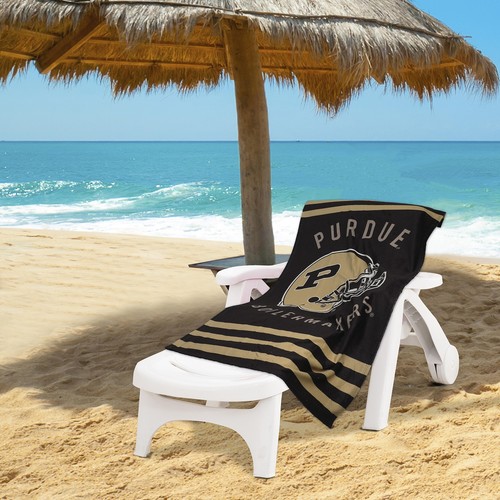 Пляжное полотенце Northwest NCAA Purdue Boilermakers в полоску, 30 x 60