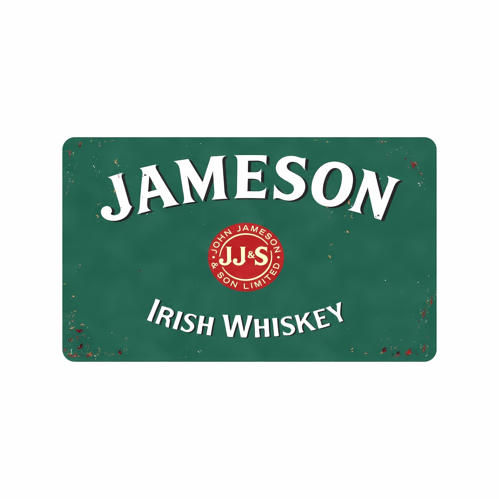 Vintage Style Jameson Irish Whiskey Door Mat Rug Indoor Outdoor Decor