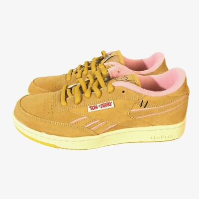Reebok Tom And Jerry Club C Revenge Bold Brass-Quiet Pink FW4641 Size 5 new 