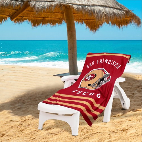 Пляжное полотенце Northwest NFL San Francisco 49Ers в полоску, 30 x 60