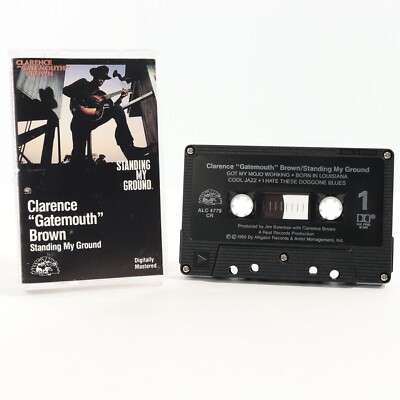 Standing My Ground by Clarence ''Gatemouth'' Brown (Cassette, Dec-1989,...