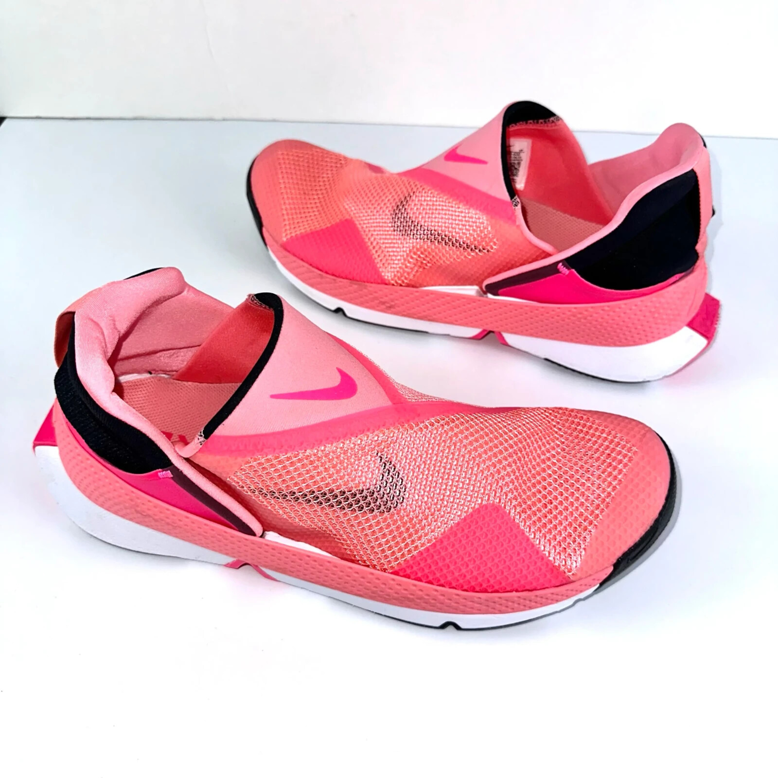Nike Go FlyEase Pink Gaze Black White Sneakers DZ4860-600 Men's 10