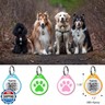 QR Code Pet Smart ID Dog cat Tags for Collar Personalized for Online Profile - Scan QR Receive Instant Location Alert Email, Anti-Lost,No Subscription fees,NO app (Pink, for Dog - 1.2