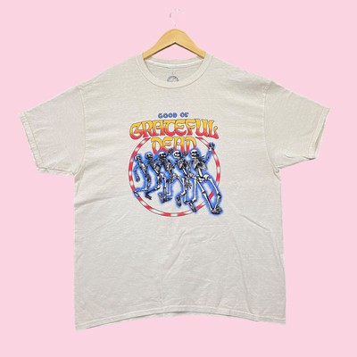 Good Ol Grateful Dead Dancing Skeleton Rock Band Tee L