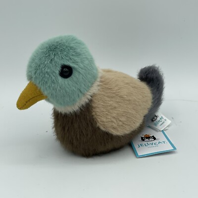 Jellycat Birdling Mallard Plush Highly Collectible Stuffed Duck Plush Toy NWT