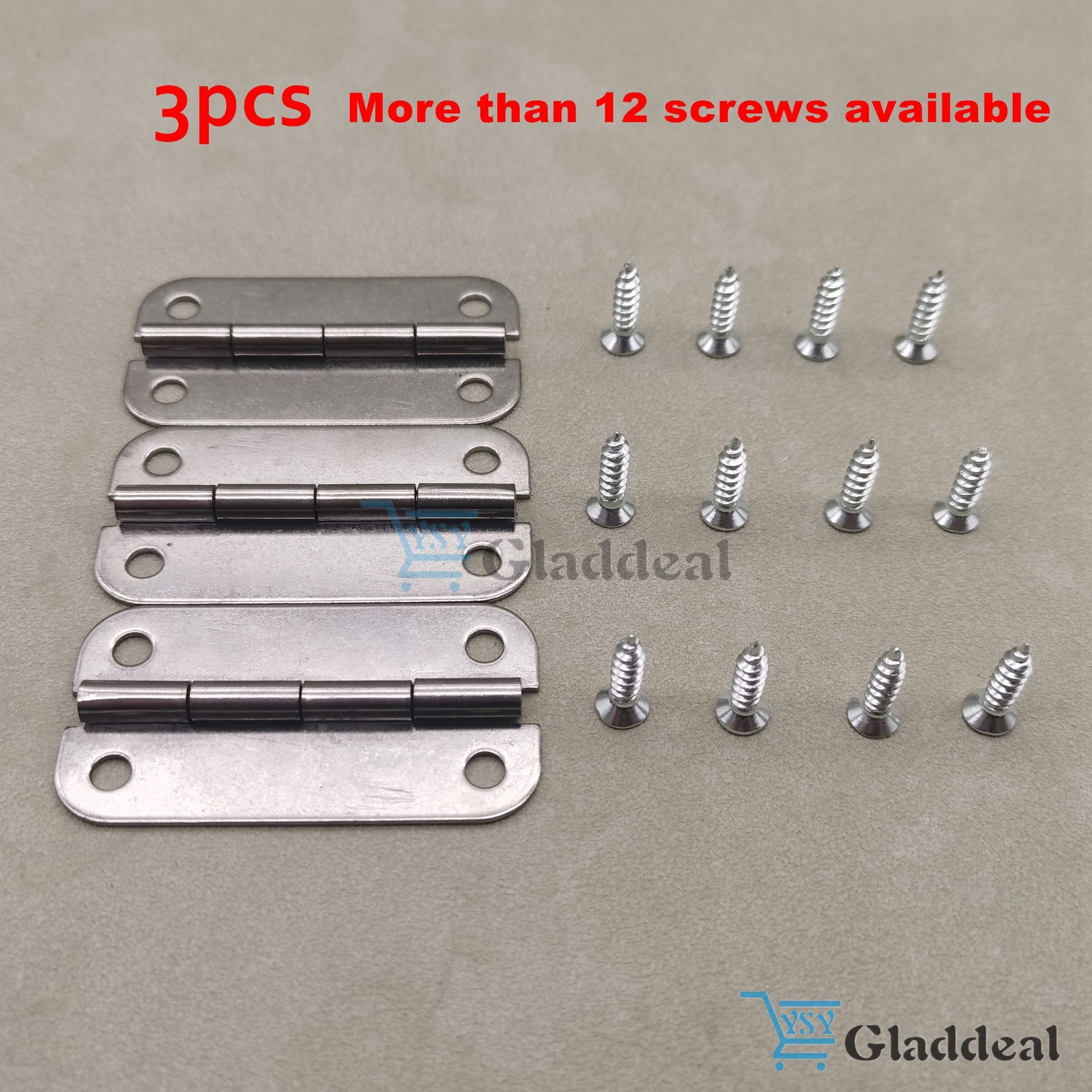3PCS Stainless Steel Cooler Hinges & Screws Replacements For Igloo Cooler Parts