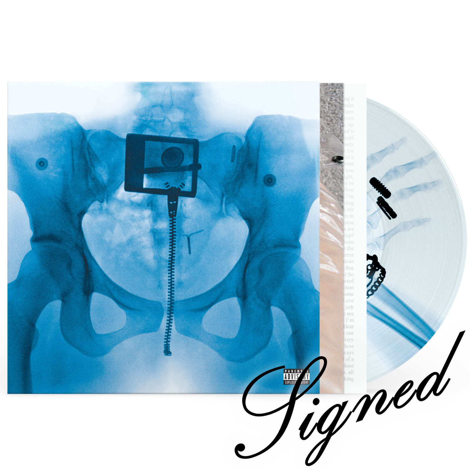 Lorde VIRGIN GATEFOLD SIGNED AUTOGRAPHED X-Ray Picture Disc Vinyl