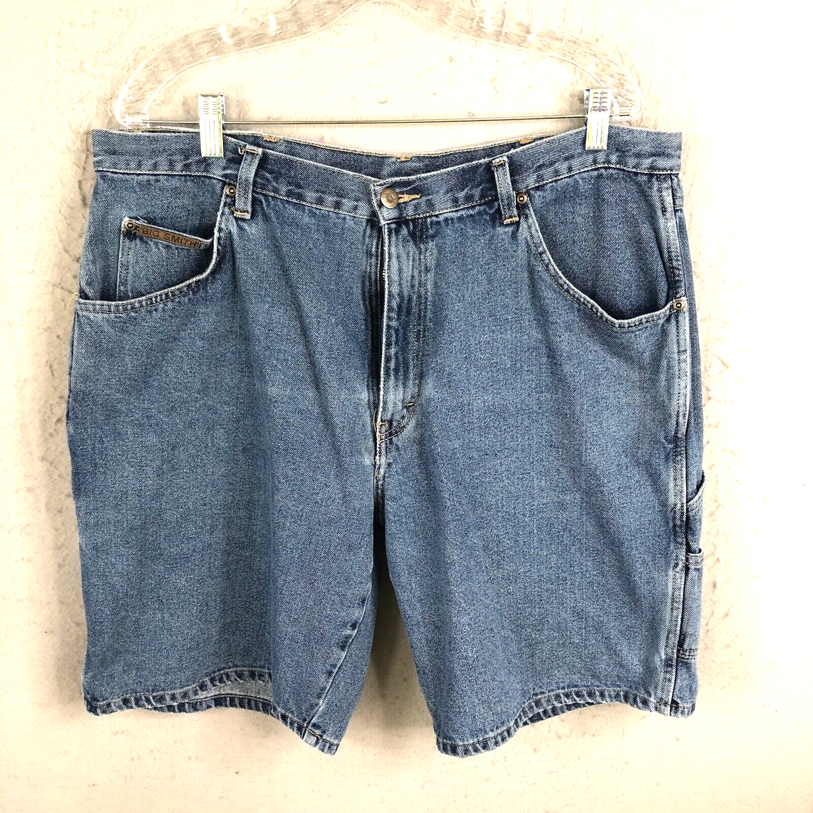 Vintage Y2K Jean Shorts Mens 38 Blue Big Smith Carpenter Jorts