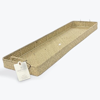 36'' Extra-Large Long Natural Woven Basket Table Tray Hearth & Hand with Magnolia