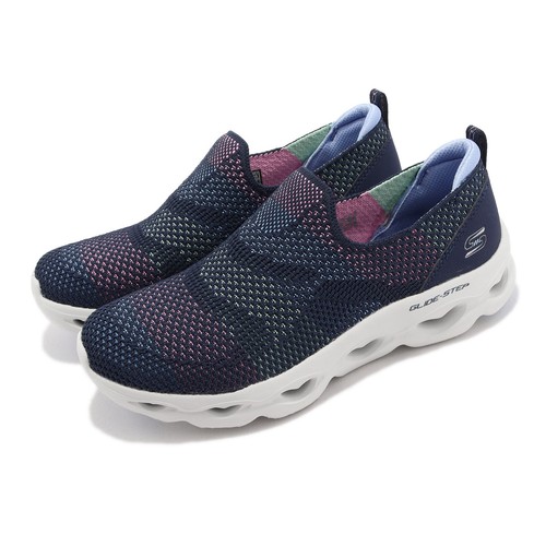 

Женские слипоны Skechers Glide-Step Allure-Poetry Темно-синие многоцветные без шнуровки 104303-NVMT, Multi-coloured, Glide-step Allure-poetry