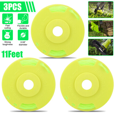 3x Replacement Trimmer Line Spool Easy To Install For Ryobi One Plus+ Weed Eater