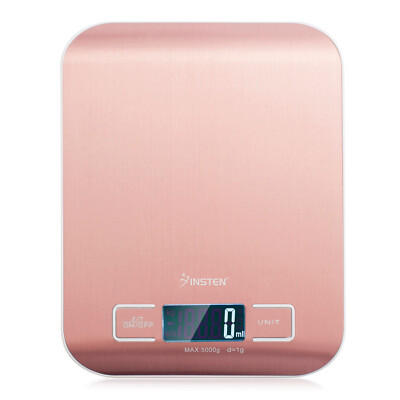5Kg x 1g Digital Kitchen Scale Diet Food Weight With LCD Display - Rose Gold